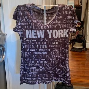 SweetGiselle sparkly‎ studded New York top. Never worn